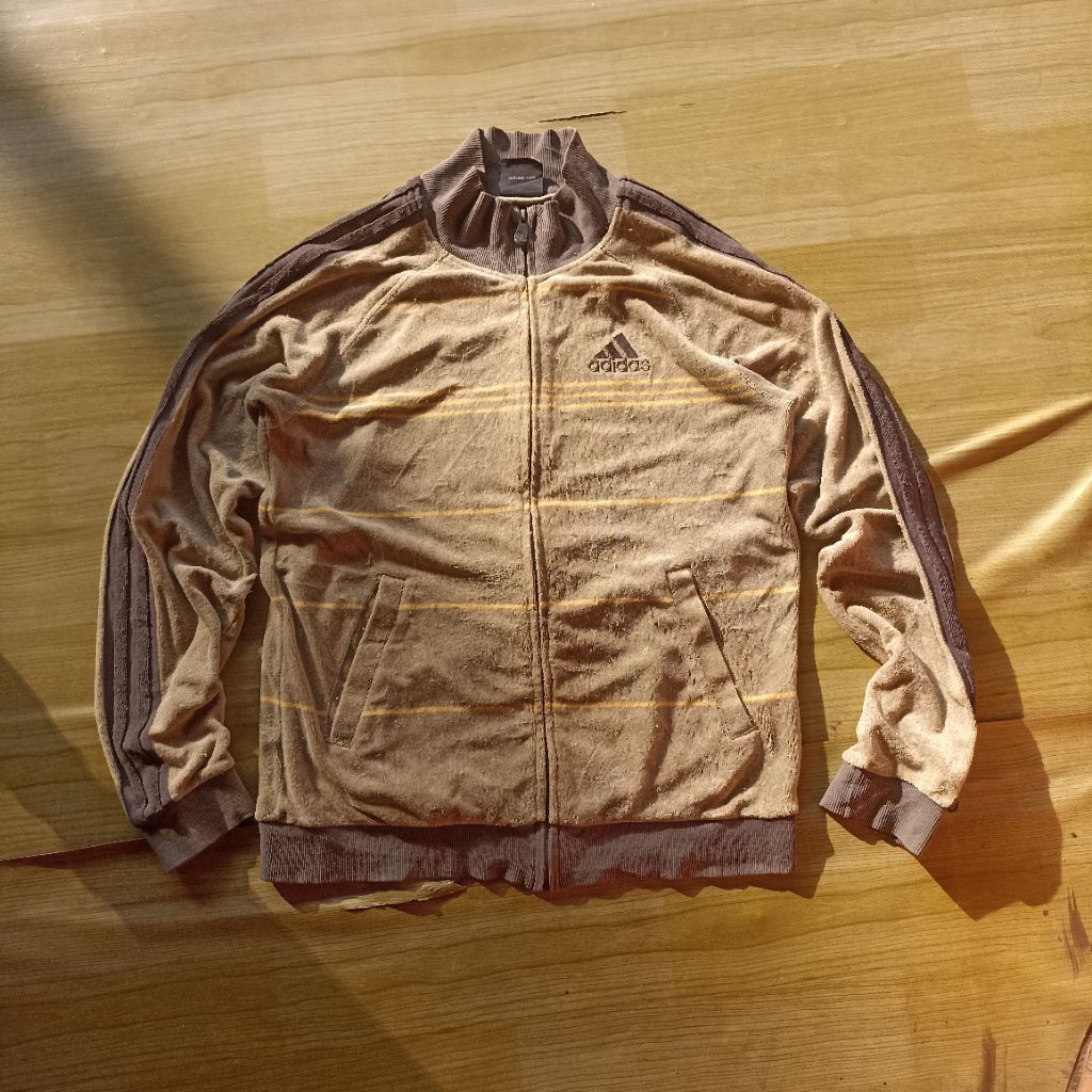 Adidas towel track jacket