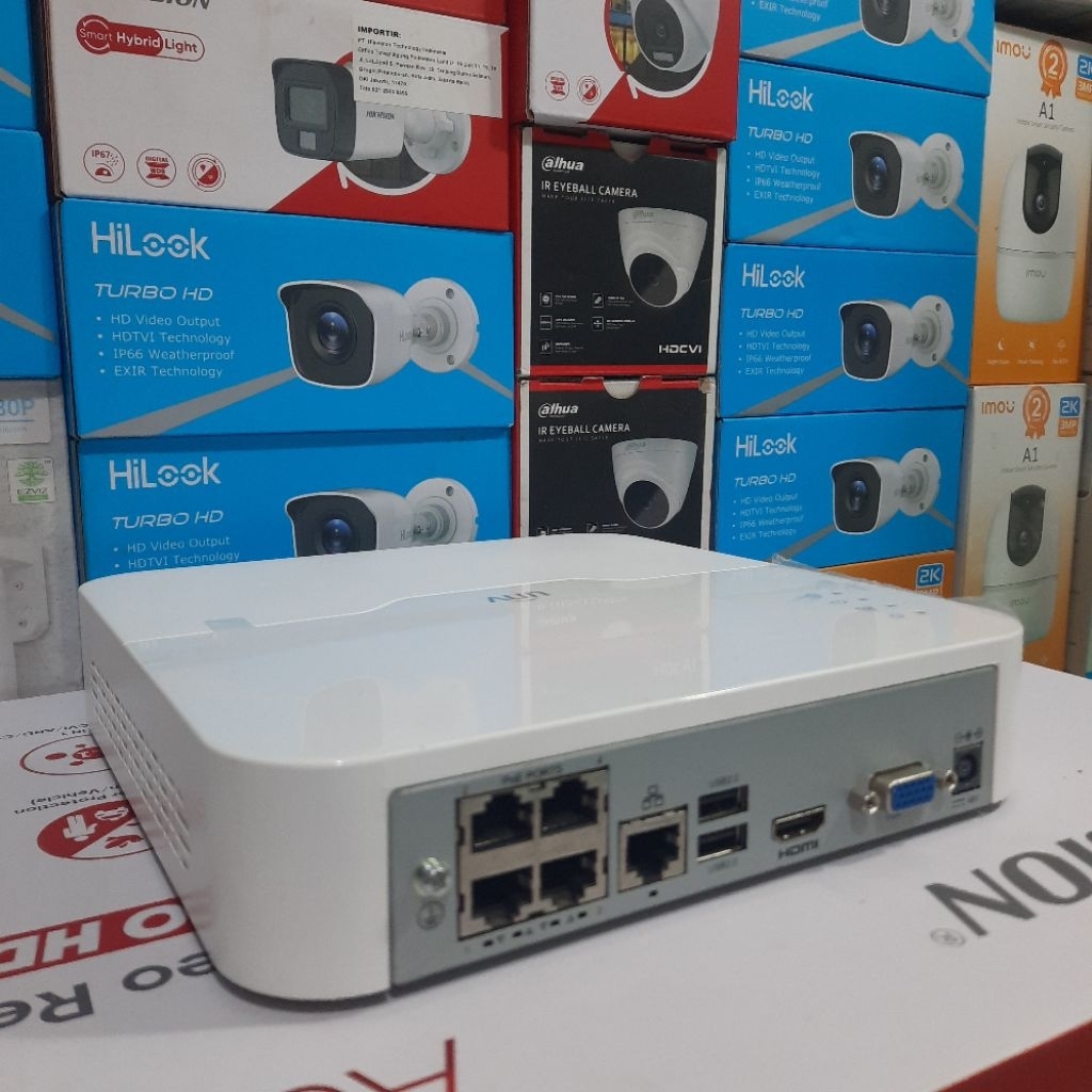 Nvr poe 4ch unv nvr301-04lb-p4 baru