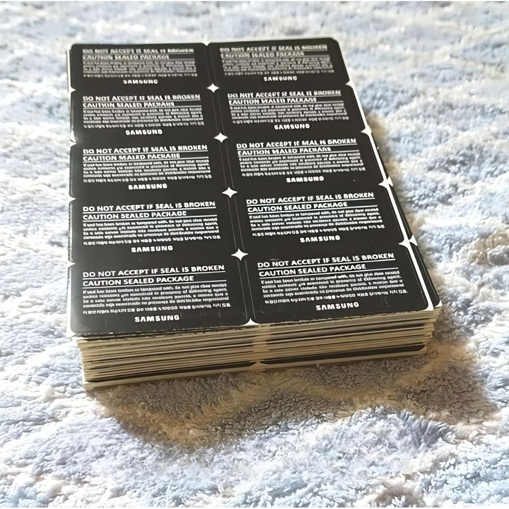 STIKER SEGEL SAMSUNG HITAM