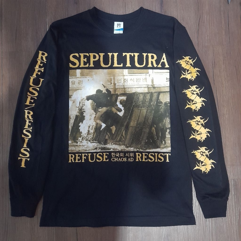 Long Sleeve SEPULTURA - Refuse/Resist /kaos band/kaos musik/bootleg