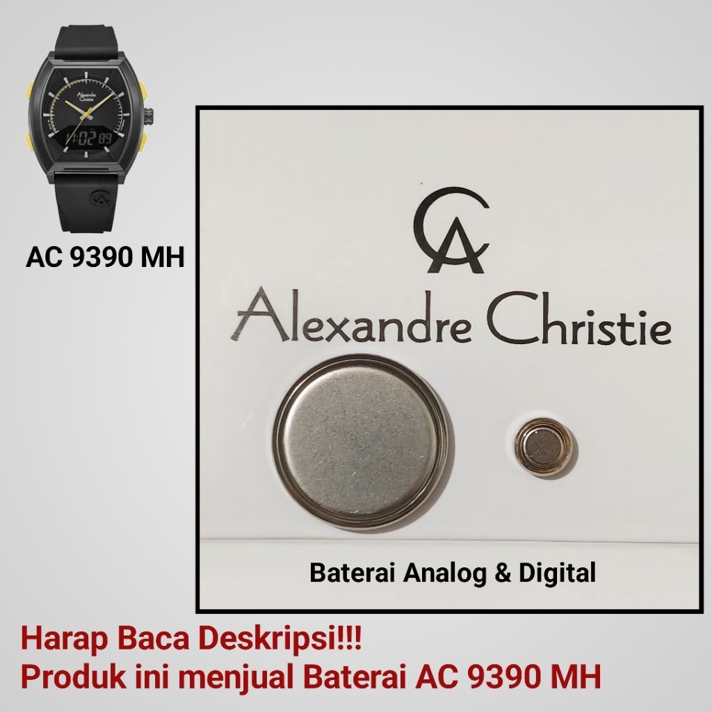 Baterai Jam Tangan Alexandre Christie AC 9390 MH