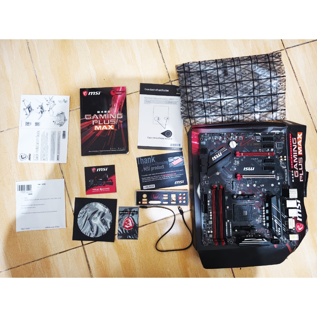 Motherboard MSI B450 Gaming Plus Max Socket AM4 Garansi ON Second Kondisi Normal