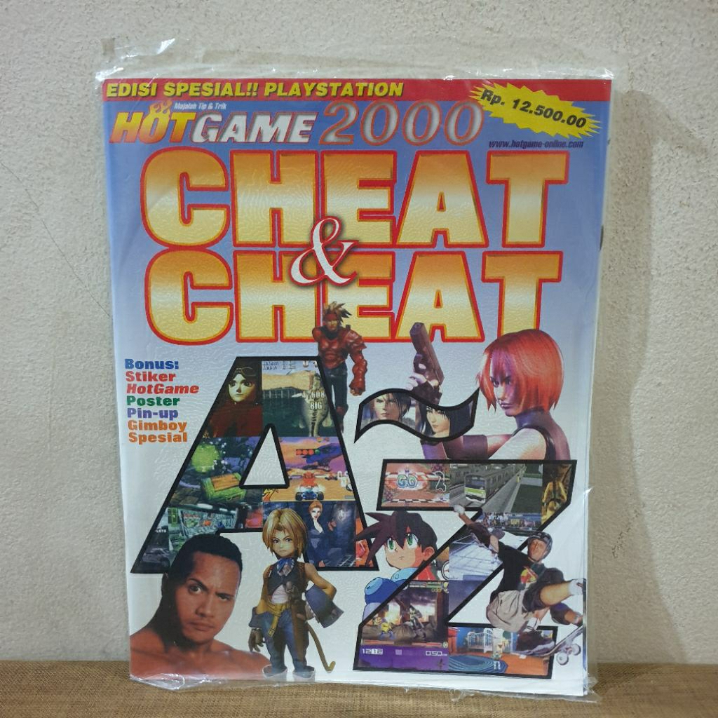 Majalah Game Vintage Lokal Hotgame 2000 Cheat&Cheat SEGEL + BONUS LENGKAP DIDALAM