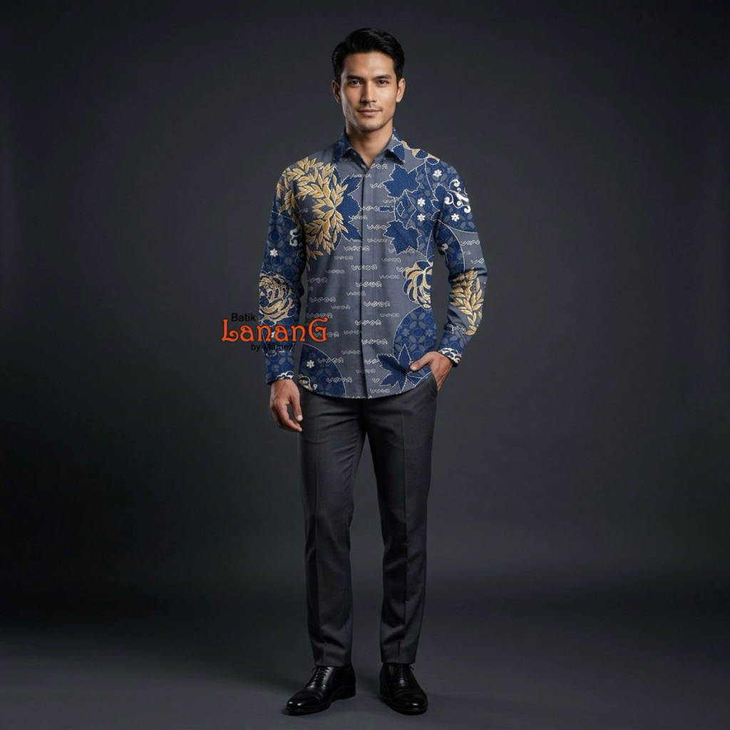 Kemeja Batik Couple Kode Amputtang 1& 2 by Batik Lanang Mamez Batik Lontara Makassar