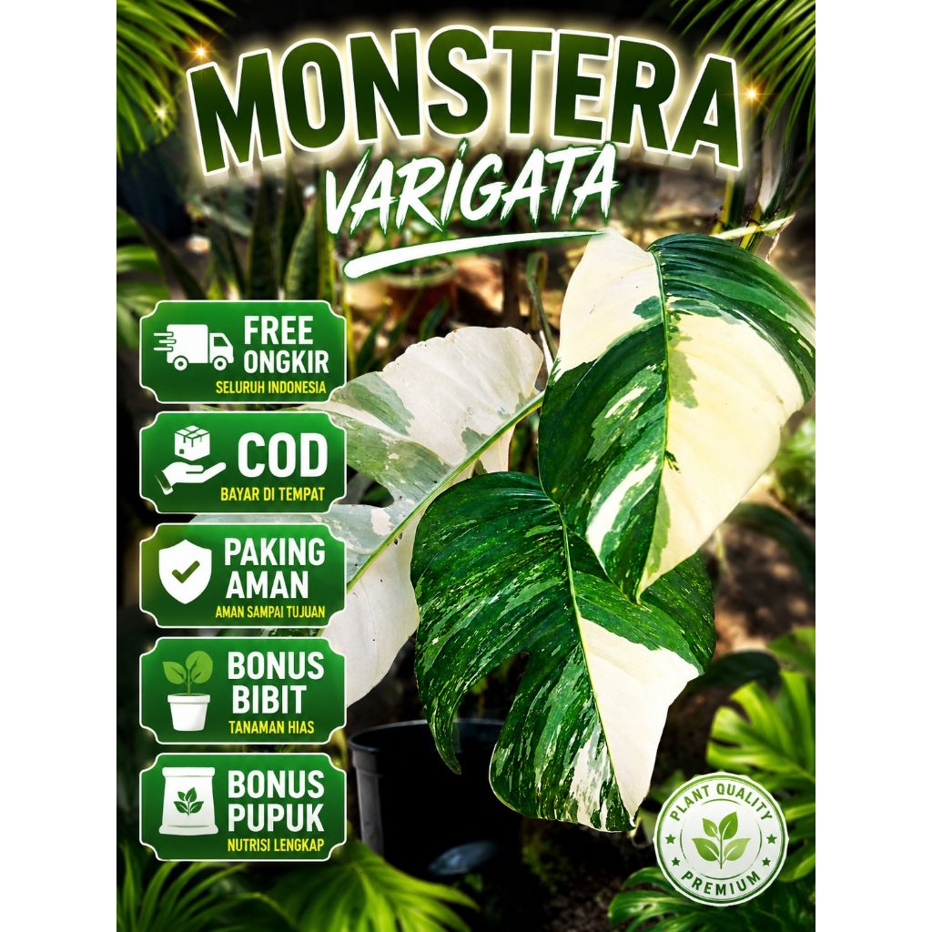Bibit Monstera Varigata