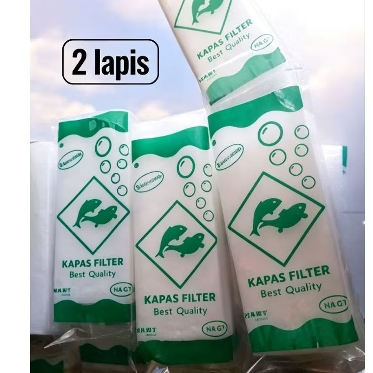 Kapas filter aquarium 2 lapis/filter kapas aquascape/Kapas filter aquascape