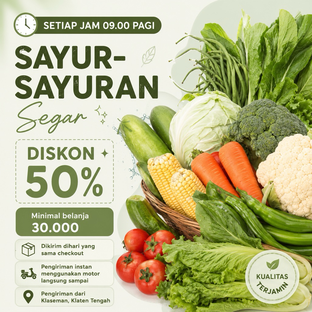 Sayur Sayuran Fresh - Sayur Instan Klaten