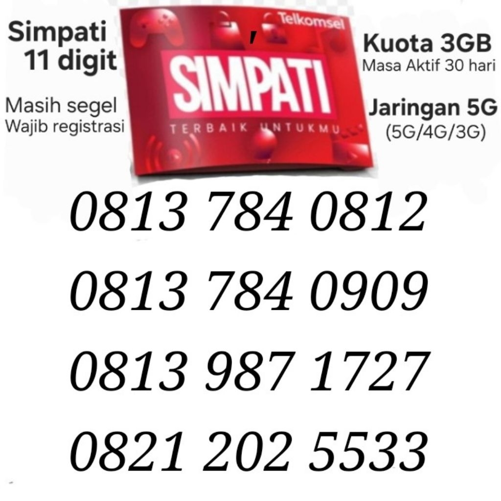 Nomor Cantik Telkomsel Simpati Kartu AS Loop Lite Kartu Perdana Hoki Nomer Cakep. BUKAN Combo Sakti.