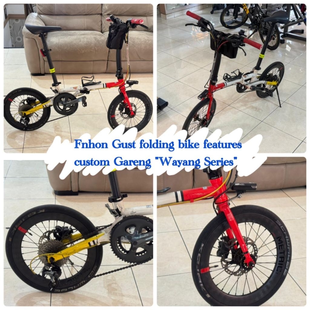 FNHON Gust folding bike featurs custome Gareng