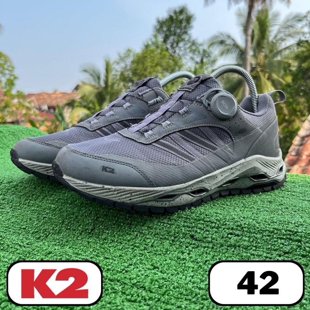 sepatu gunung K2 Flyhike Grey Boa Gtx 42