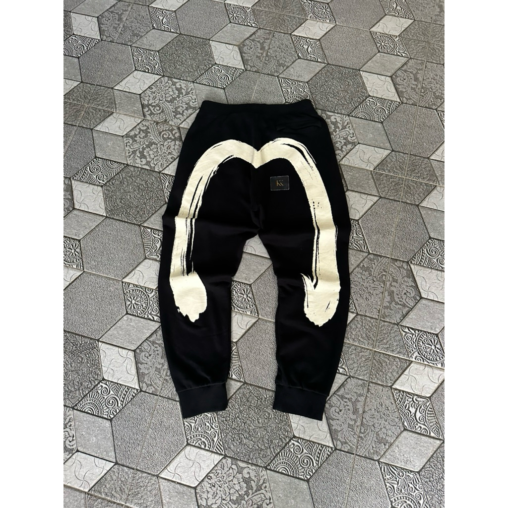EVISU BRUSHSTROKE DAICOCK SWEATPANTS