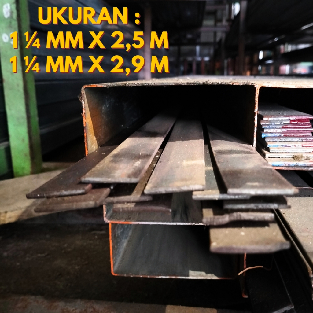 Plat Strip Besi Ukuran 5 X 1 1/4 cm| Besi Plat Strip