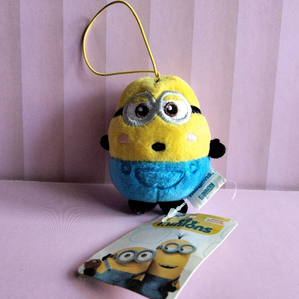 Gantungan Kunci Boneka Plush Doll The Minions tag