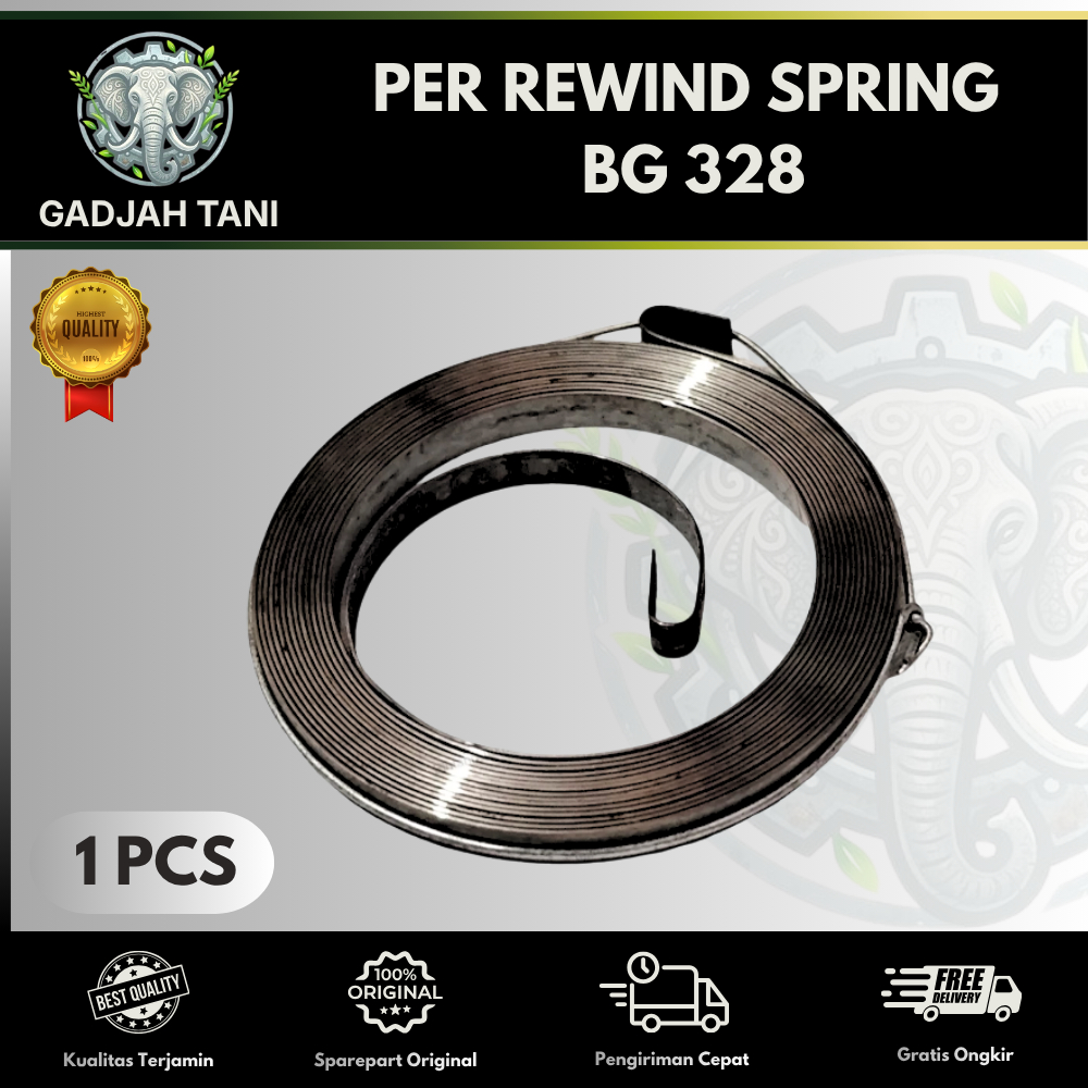 Per Starter Rewind Spring BG 328 TU26 Tarikan Recoil Stater Engkol Mesin Semprot Potong Rumput 318