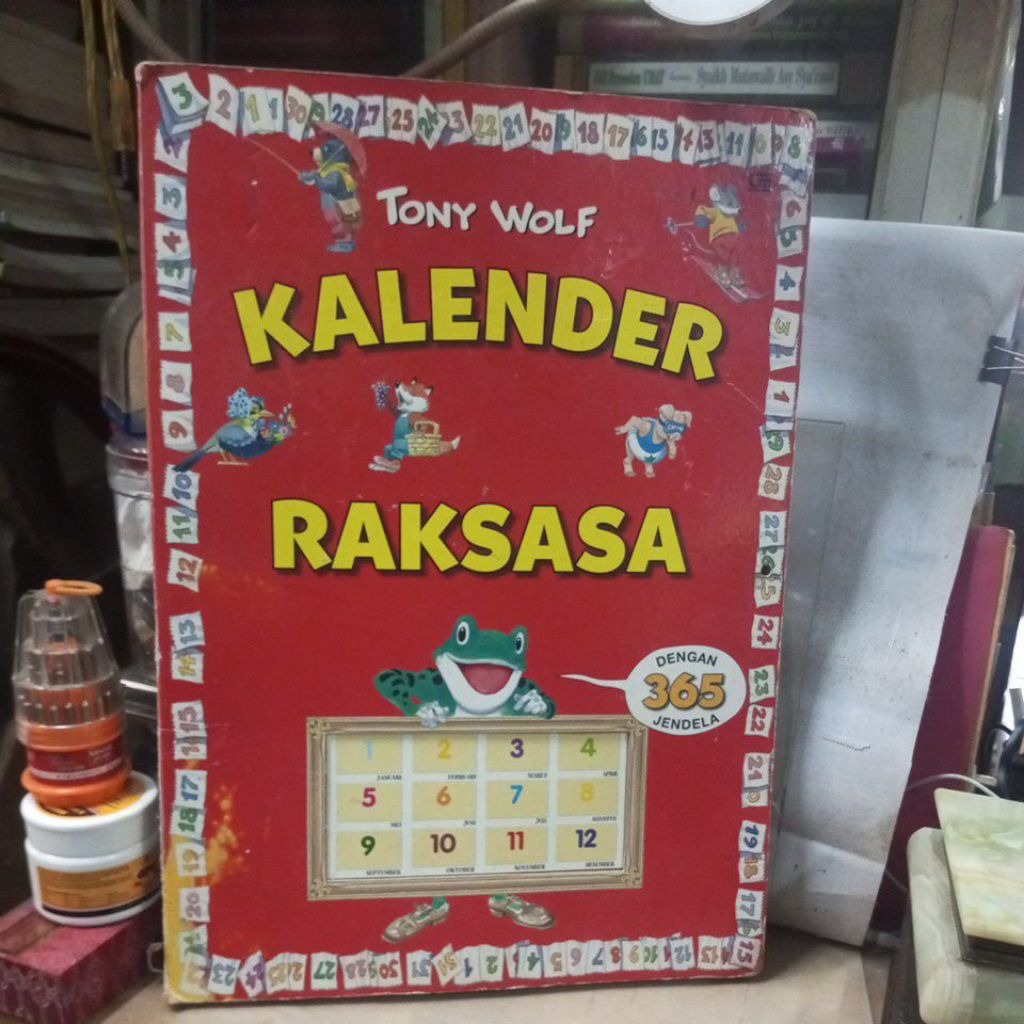 buku anak karya tony wolf , kalender raksasa dengan 365 hari