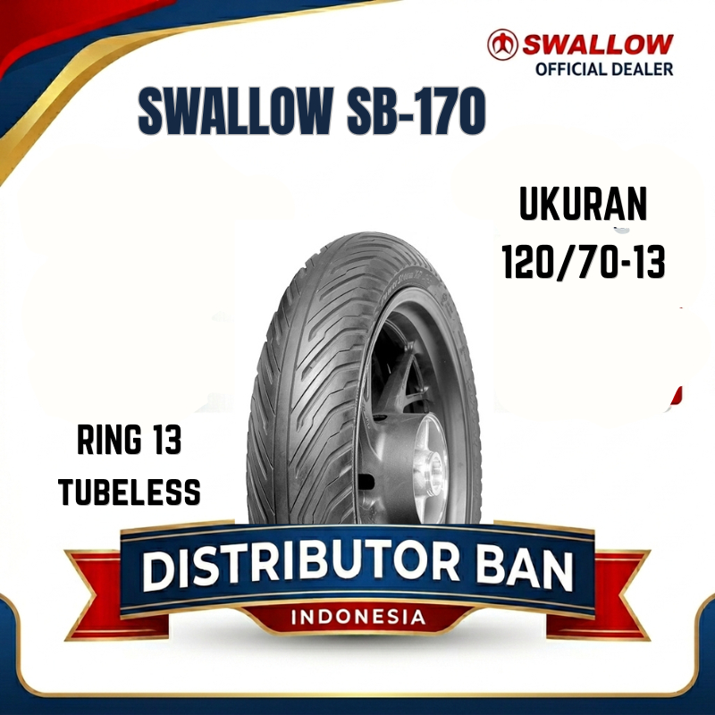 BAN MOTOR SWALLOW 120/70 RING 13 SB-170 POWER STORM XP TUBELESS