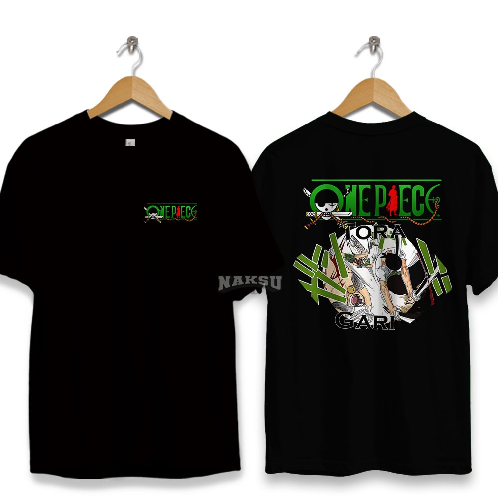KAOS ONE PIECE TERBARU BAJU KARAKTER ONE PIECE ZORO TORA GARI BAJU PRIA DEWASA BAHAN LEMBUT