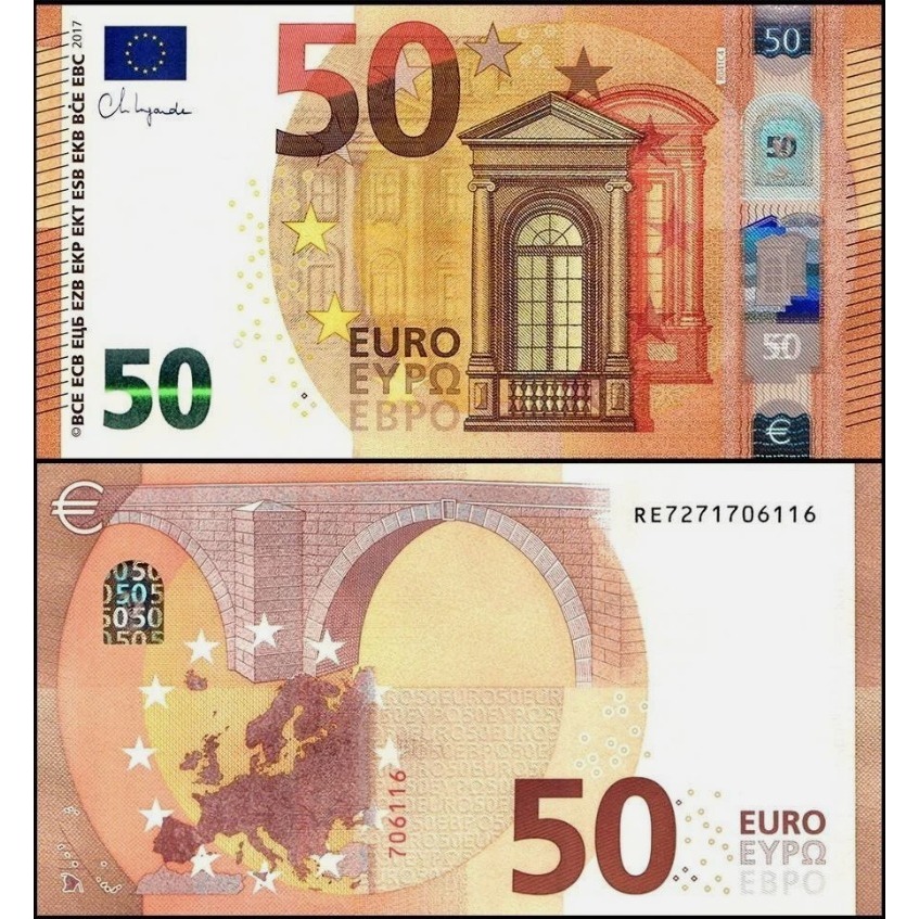 EURO 50 Random Country, UNC-Original-Gress