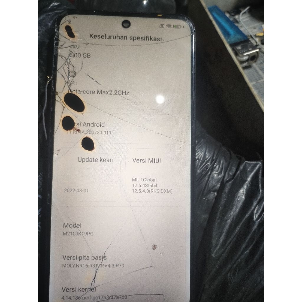 mesin poco M3 pro ram 6/128 normal belum pernah servis  akun kosong tested