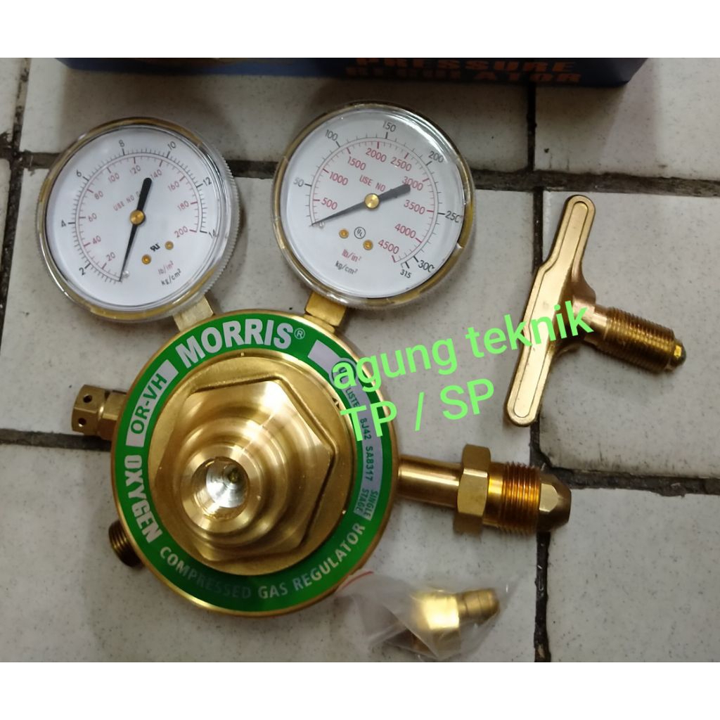 Regulator oxygen VH - 7M - OX gas  oksigen Victor Style single stage MORRIS acetylene prepane LPG he