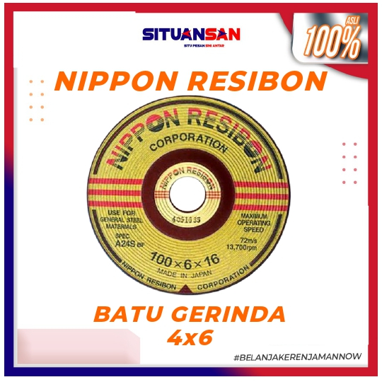 Batu Gerinda Poles 4x6 Resibon Batu Gurinda Poles Mata Gerinda  NIPPON RESIBON