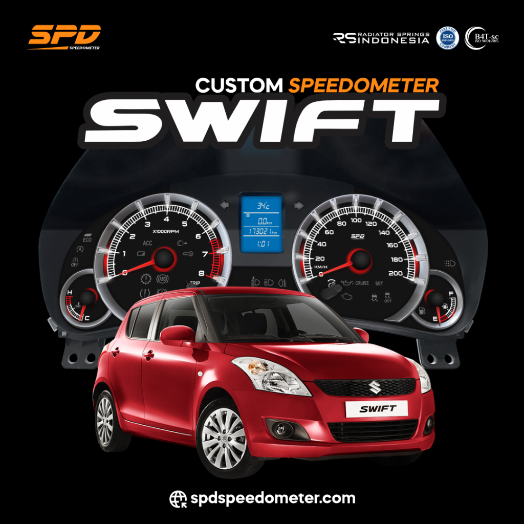 PANEL SPEEDOMETER CUSTOM SUZUKI SWIFT 2014-2017 - SPD SPEEDOMETER