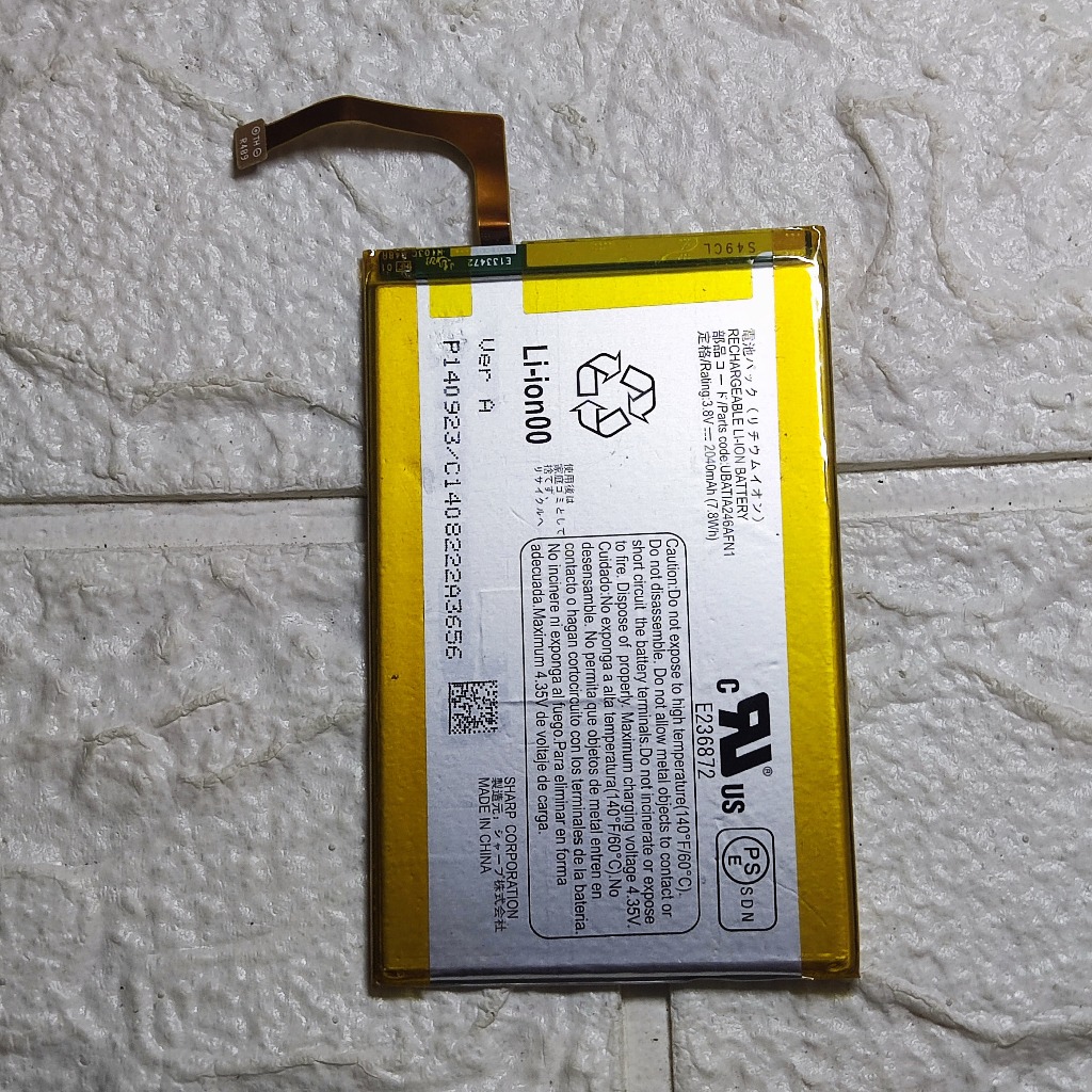 Baterai Sharp Aquos Crystal SH305 Battery Batre Original copotan | Abhira Store