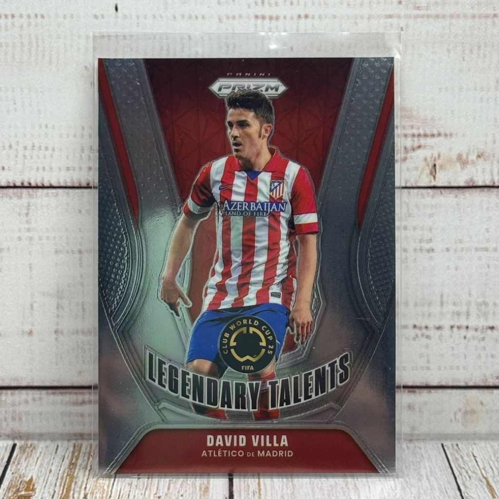 Kartu Bola David Villa Legendary Talents Atletico Madrid Panini Prizm Original