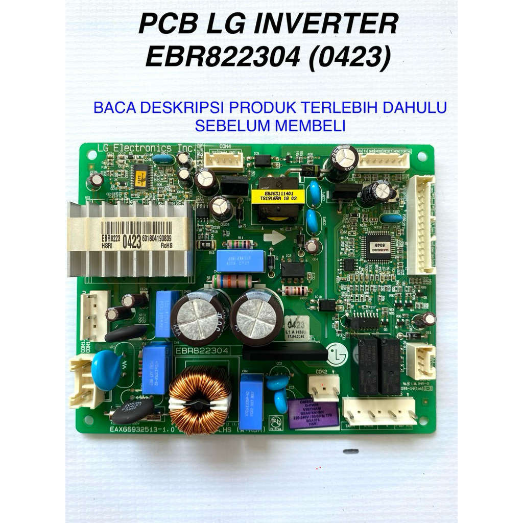modul kulkas LG 0423 / PCB kulkas LG inverter 0423 / modul kulkas ebr822304 /modul kulkas LG 0423