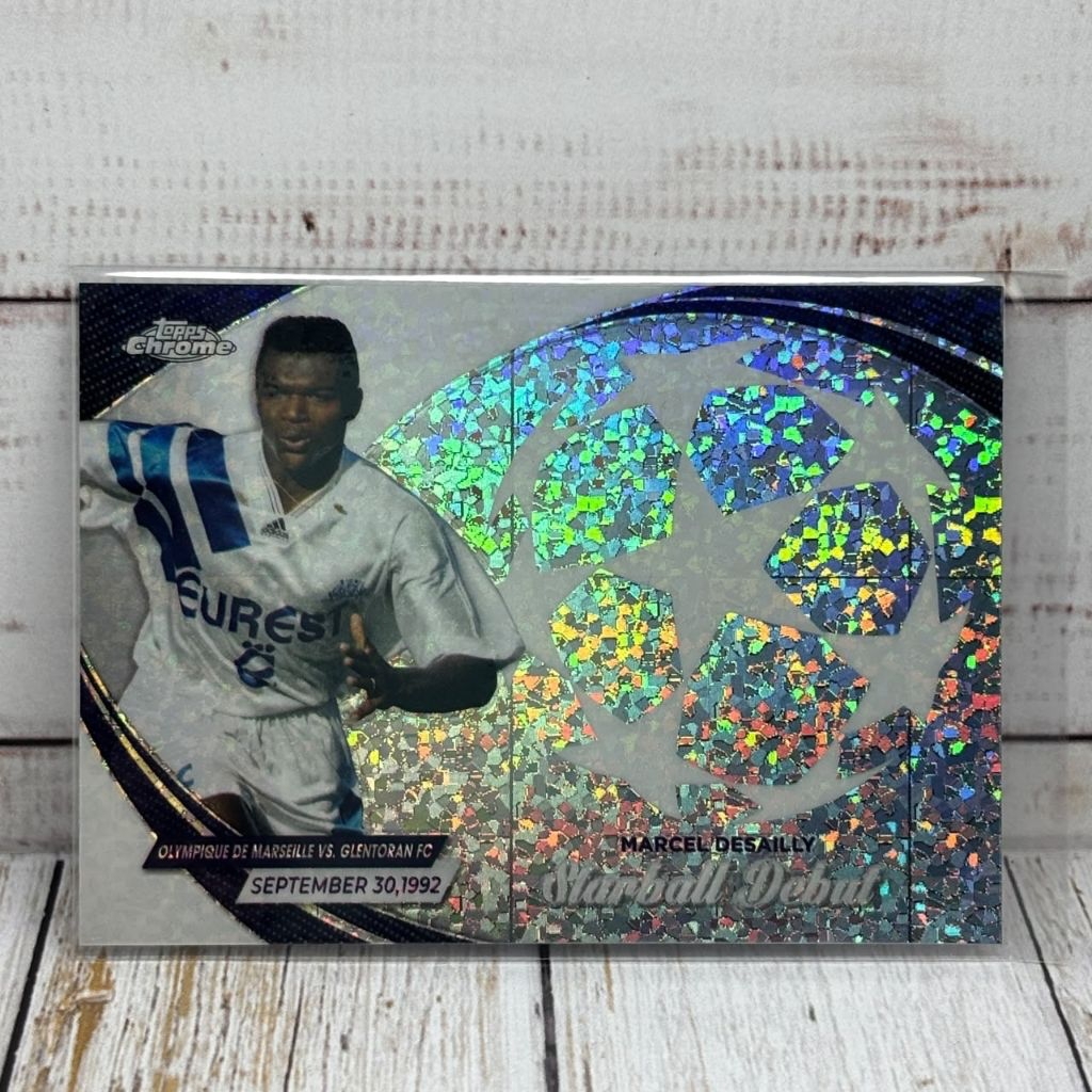 Kartu Bola Desailly Starball Debut Marseille Topps Chrome Original