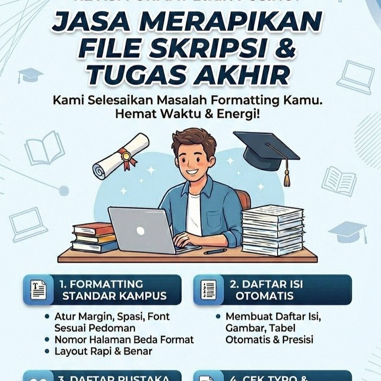 Jasa Merapikan Dokumen Word, Layouting Karya Ilmiah, Tugas Akhir, Laporan, & Makalah