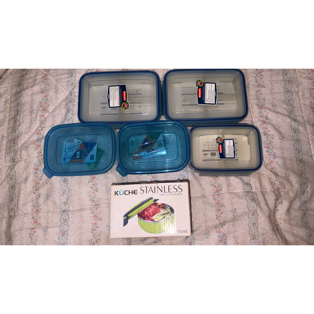 Food Container Biokips, Good n Good & Küche Stainless Steel Lunch Box Preloved
