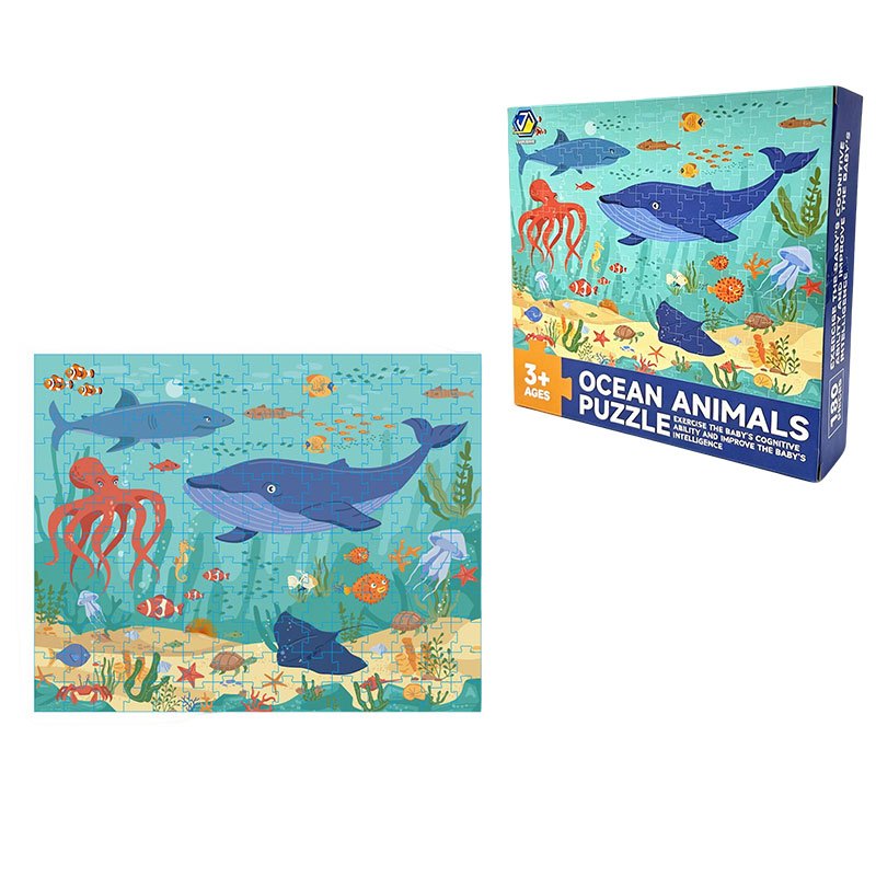 JUNGTONG Hewan Laut Buku Puzzel Mainan Anak