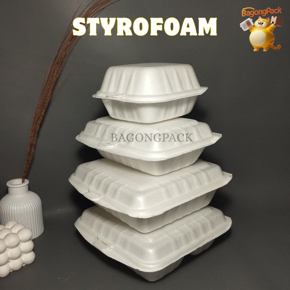 Kotak Makan Styrofoam/Foam Bubur/Pangsit/Mie/foam Burger/ Nasi