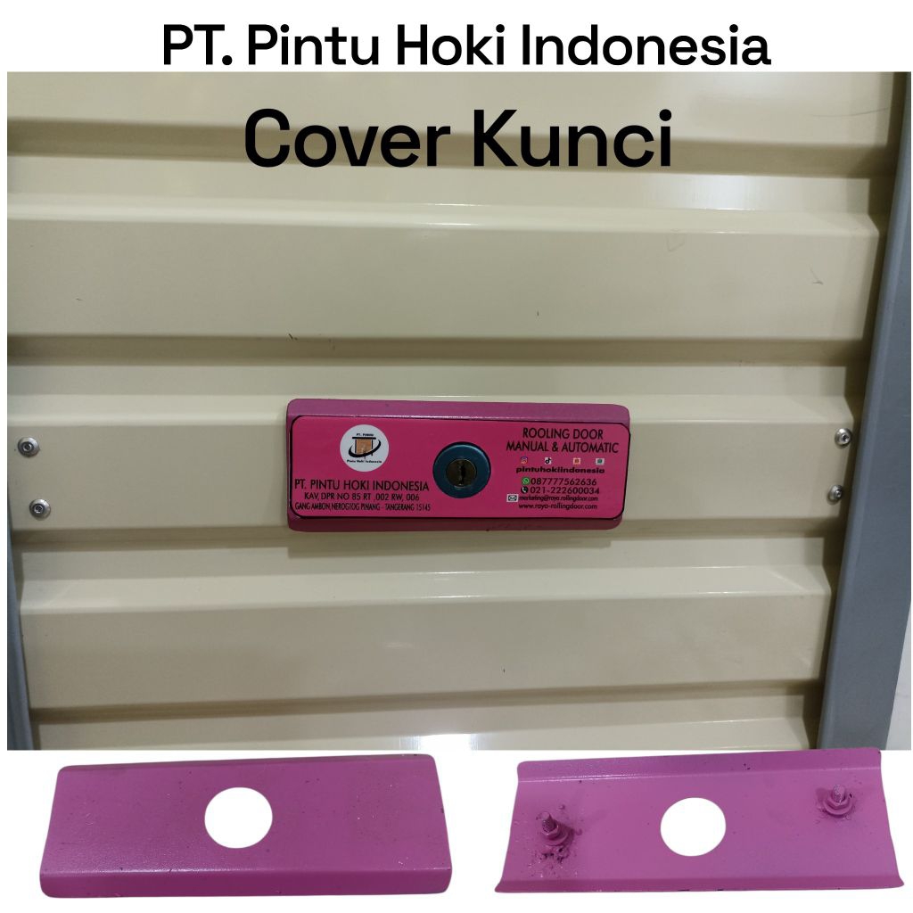 Cover Kunci Rolling Door Besi Tebal Anti Karat Pelindung Lubang Kunci | Tutup Pengaman Kunci Rolling