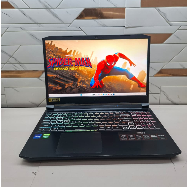 LAPTOP SECOND ACER NITRO 5 AN515-57 Intel core i9-11900H Vga Nvidia RTX 3060 6GB Ram 16gb Ssd 512gb 