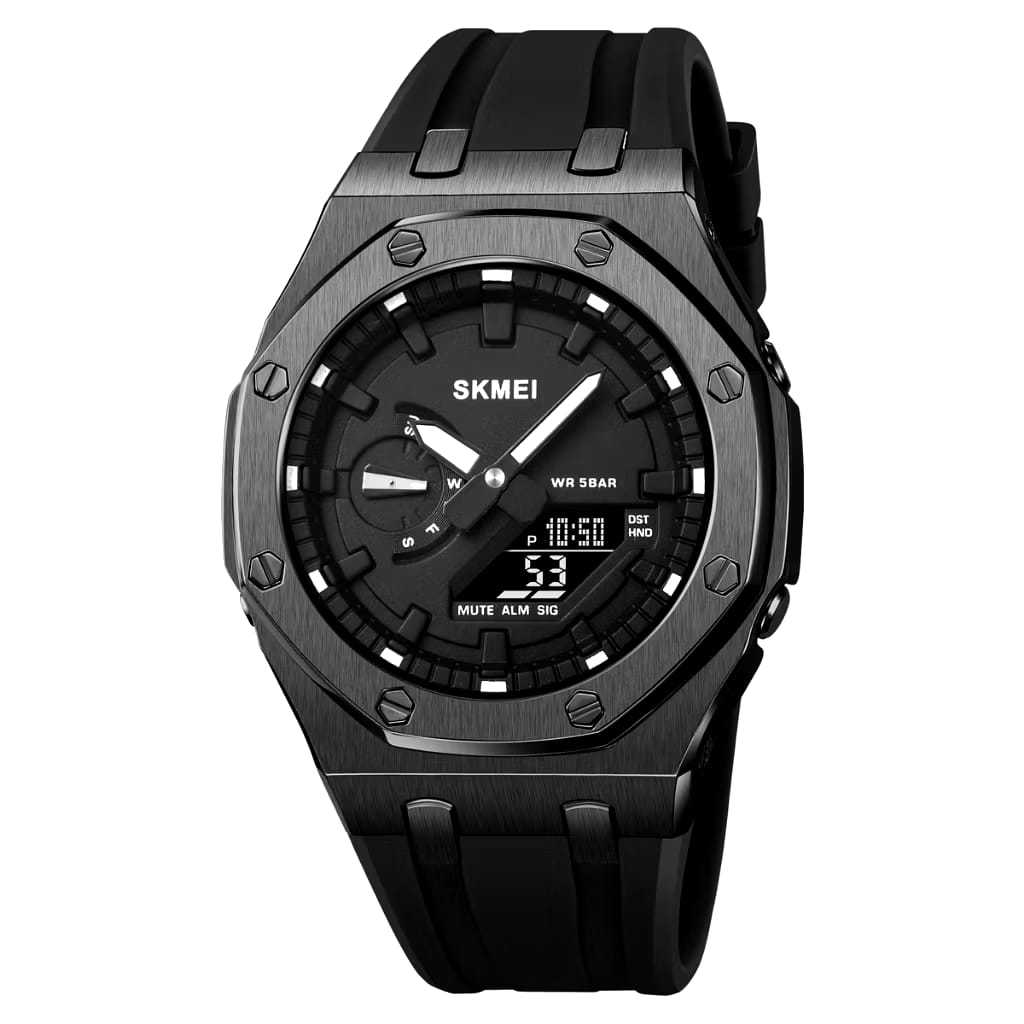 SKMEI 2243//JAM TANGAN PRIA SKMEI DUAL TIME//JAM TANGAN TERBARU CHRONOGRAPH ORIGINAL/WATERRESITENT
