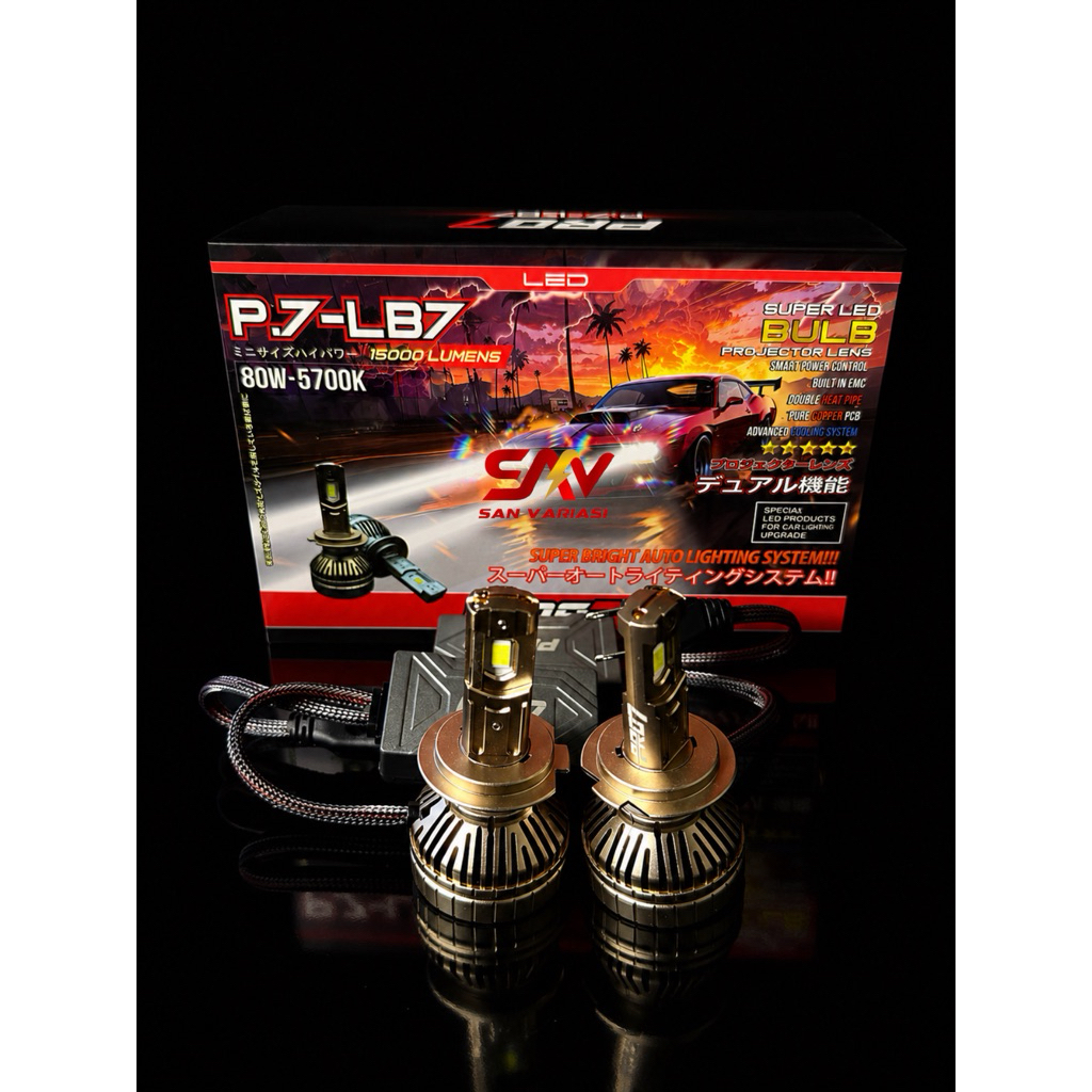 [ SANVARIASI ] PRO7 LED H11 HB3 H7 LED PRO7 P7LB7 SEPASANG