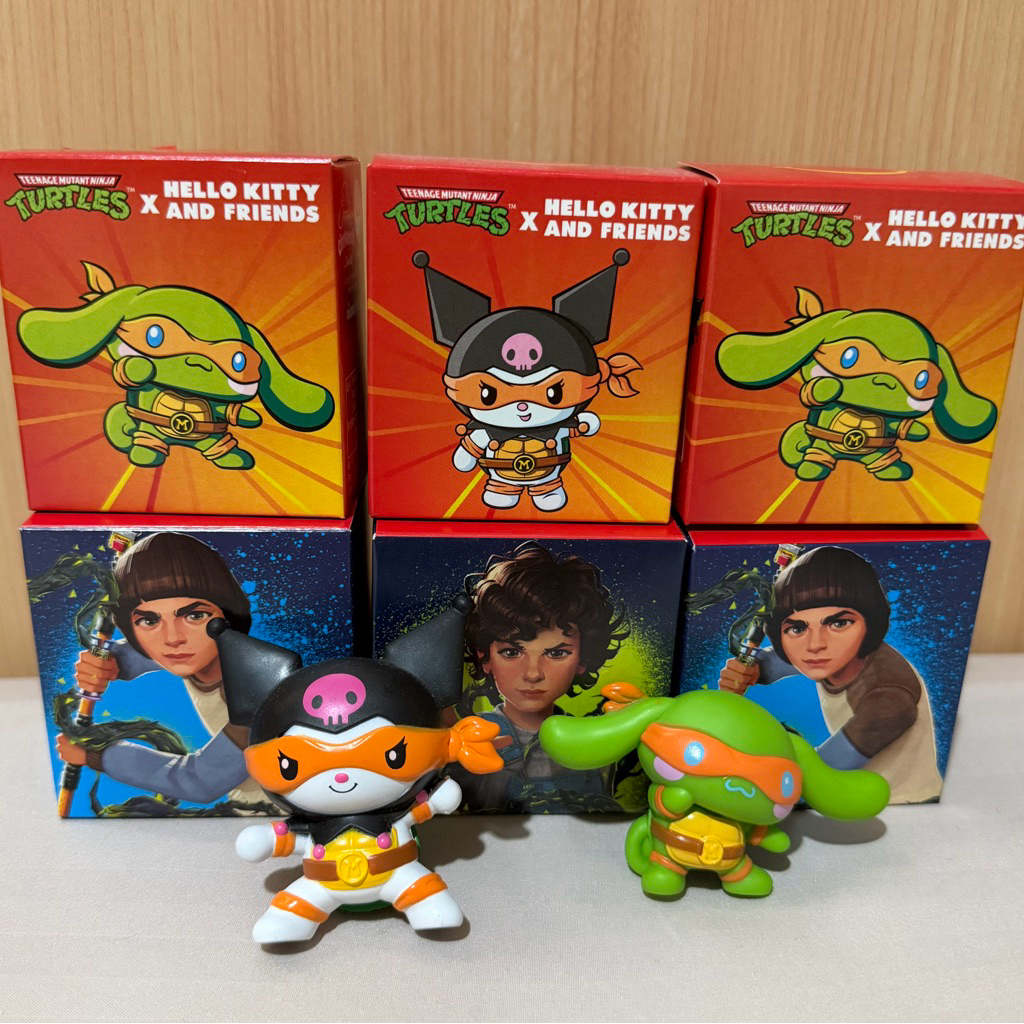 Happy Meal Stranger Things Eleven Will Hopper’s Cabin mcd toys Sanrio Cinnamoroll Kuromi Michelangel