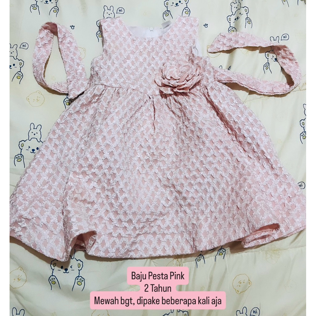 preloved baju pesta anak perempuan / preloved baju lebaran anak perempuan / preloved baju branded an