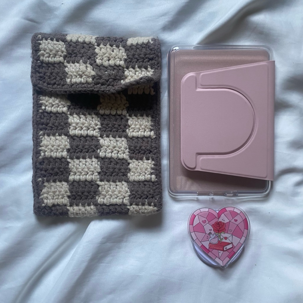[TAKE ALL - for Kindle Basic 11th] KINDLE CROCHET SLEEVE - DETACHABLE CASE - POPSOCKET MAGNETIC MAGN
