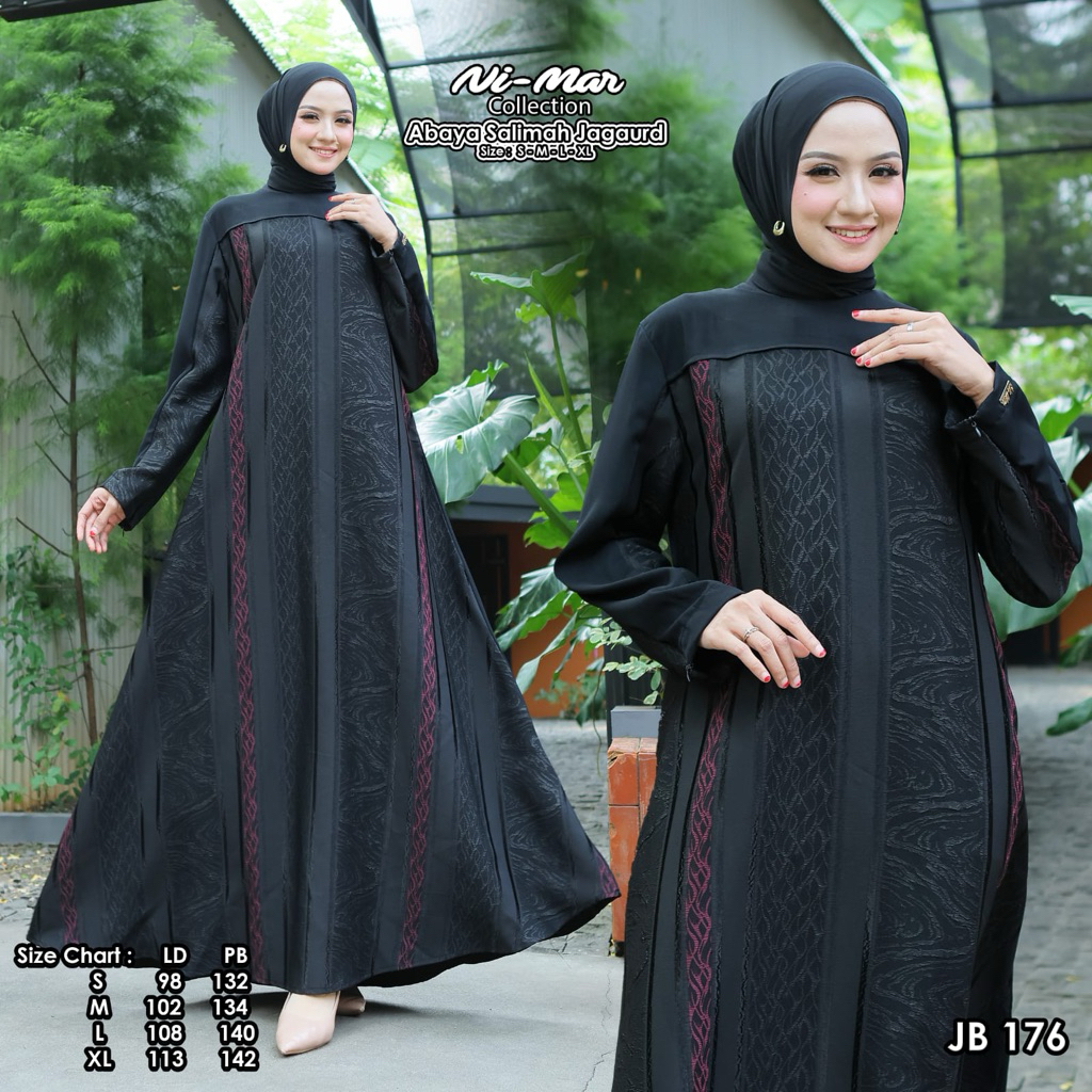 Gamis Abaya modern , Gamis Arabian Bahan Jetblack Jaguar