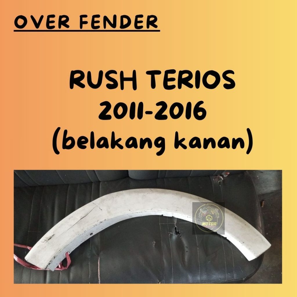 Over Fender Rush-Terios 2011-2016. belakang kanan