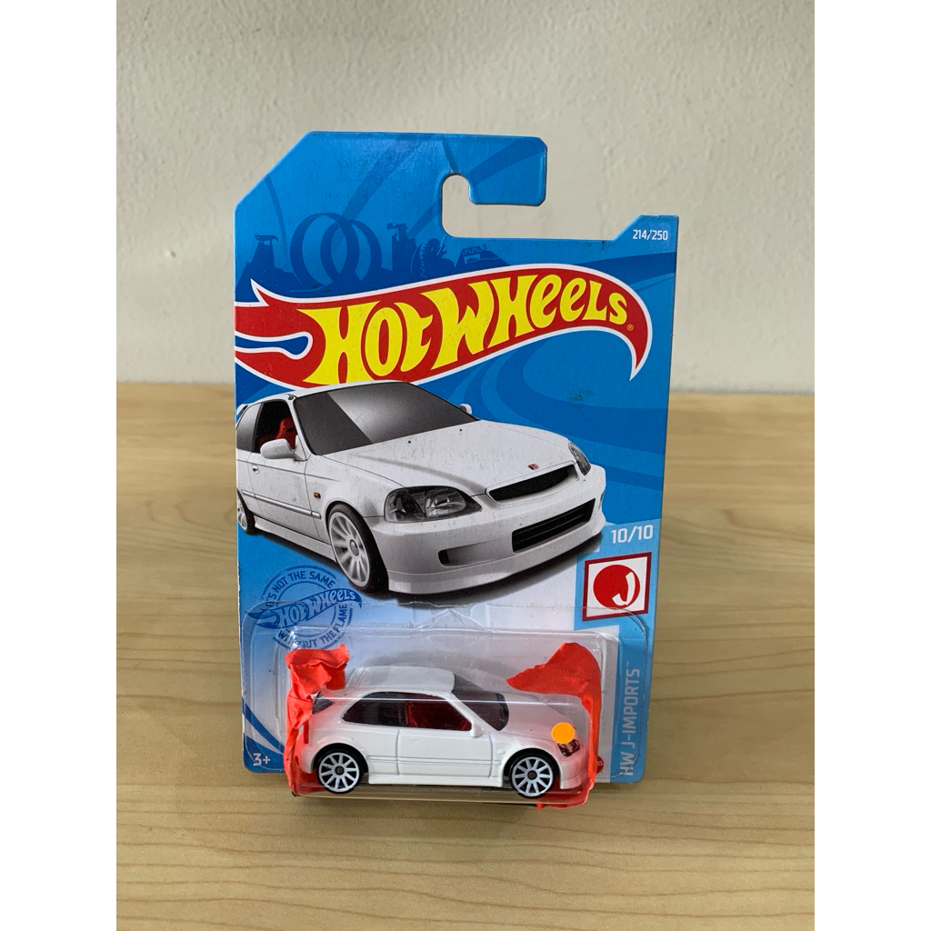 hot wheels 99 honda civic type r (ek9) putih