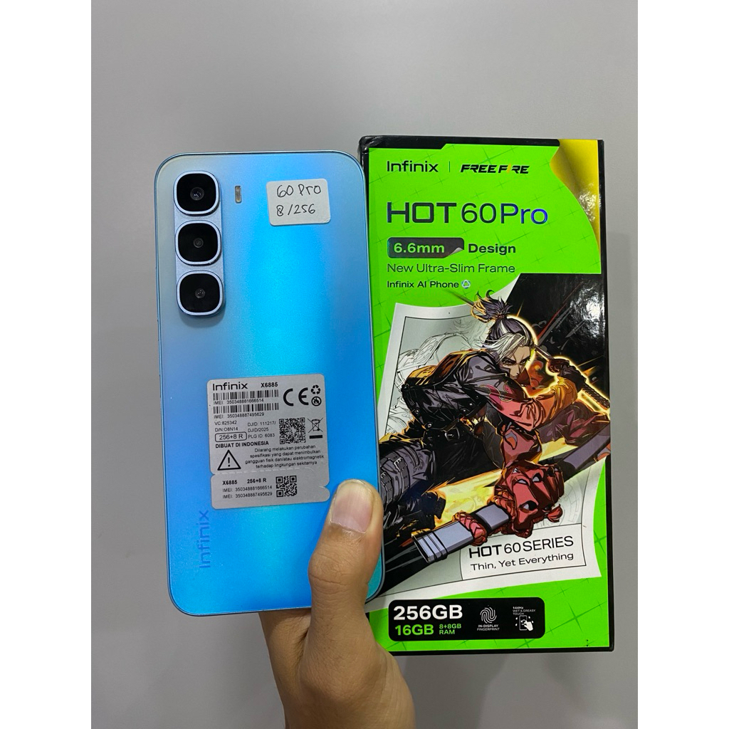 infinix hot 60pro ram 8/256 second