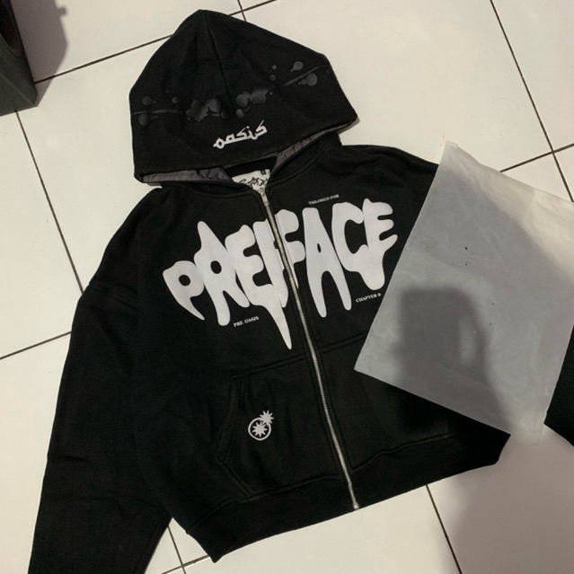 PREFACE OASIS BLACK HOODIE