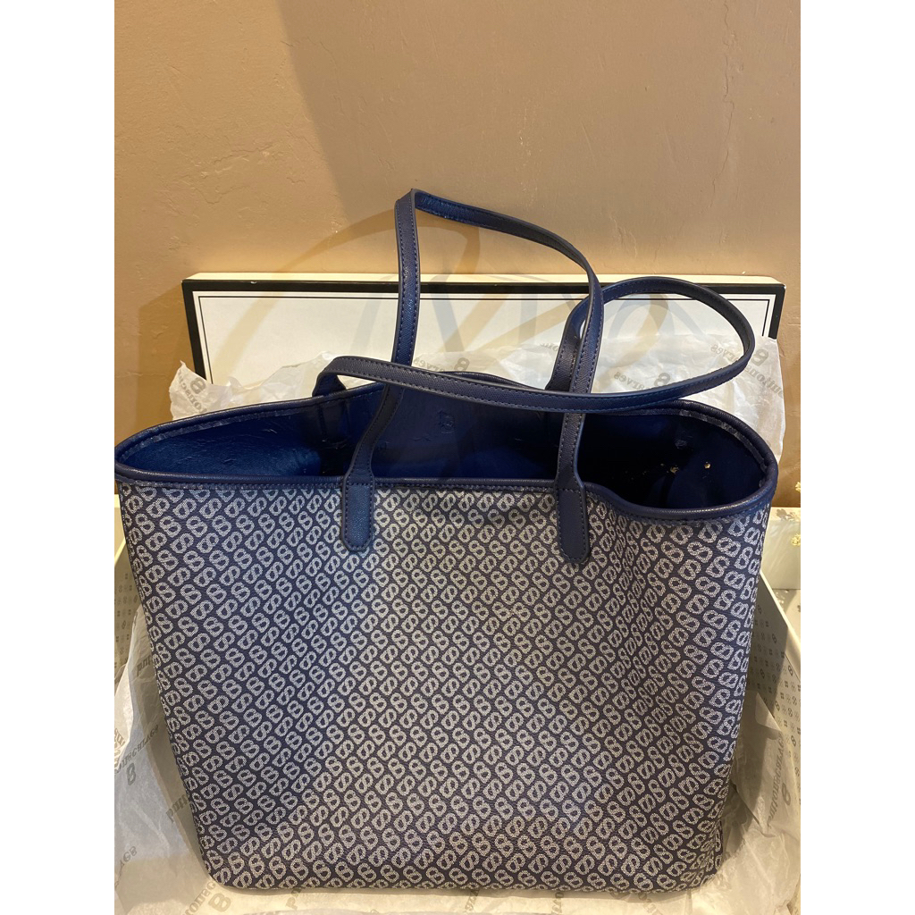 Preloved Buttonscraves Izzy Canvas Bag Navy