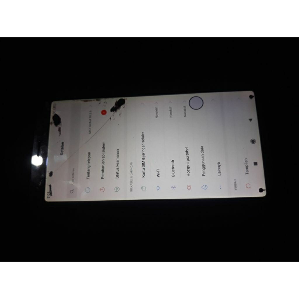 lcd redmi 6 copotan minus