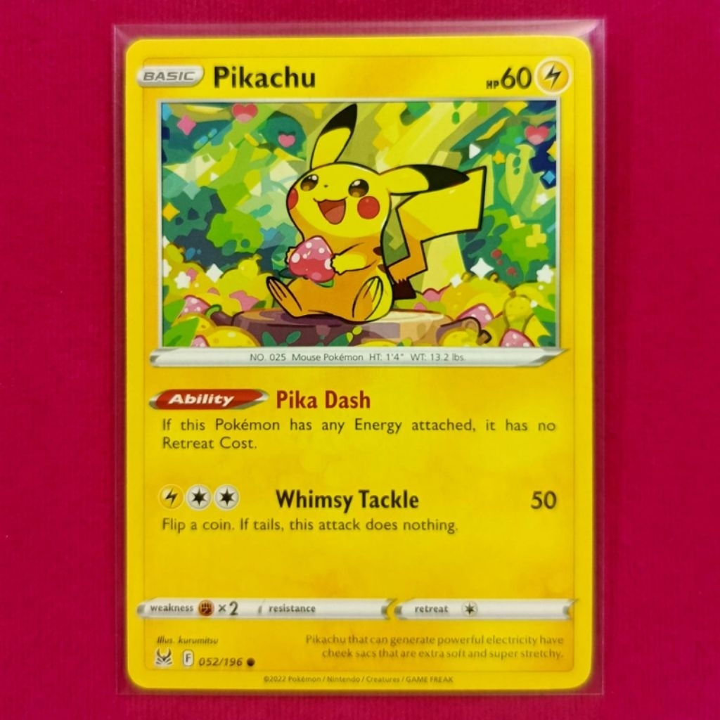 kartu pikachu EN / kartu pokemon pikachu english original