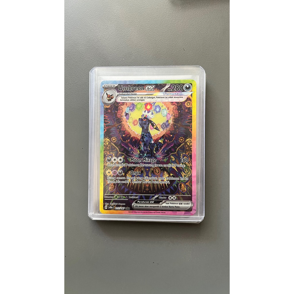 Kartu pokemon umbreon SAR festival terastal original bahasa indonesia